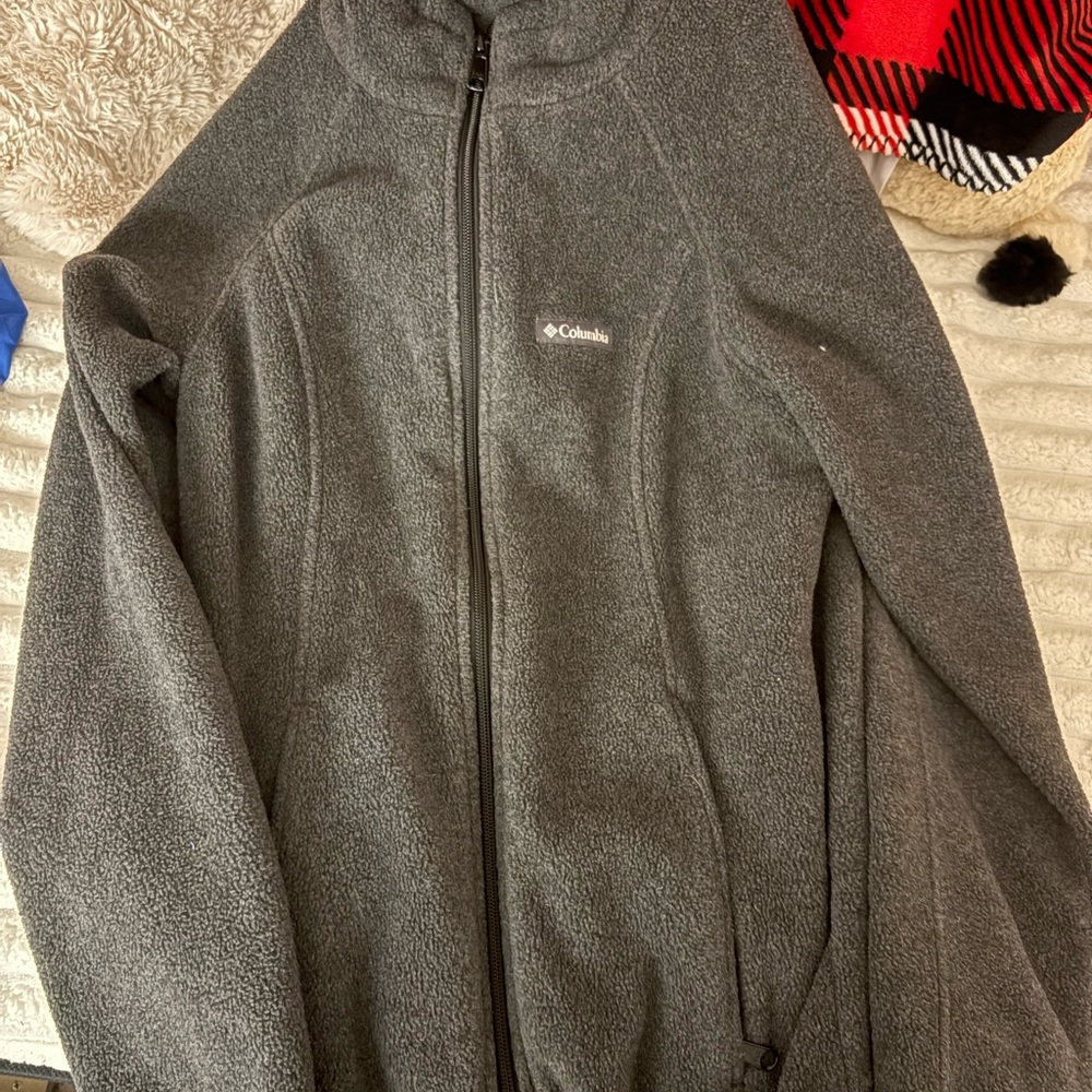 Columbia Gray Fleece Jacket